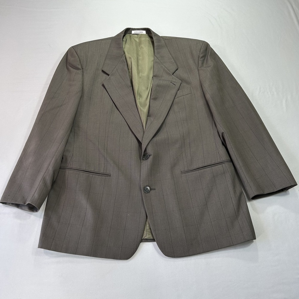 Yves Saint Laurent Blazer Mens 44 Wool Pinstripe Two Button Sport Coat Jacket